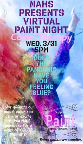 NAHS hosts a paint night, promoted by this flyer. Photo Courtesy of Alyssa Borbon. 