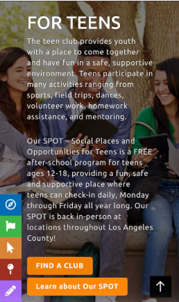 Activities and free plans for teens, offered by the LA County club for teens, in our local
community at all times, to have a different environment and participate in local events.